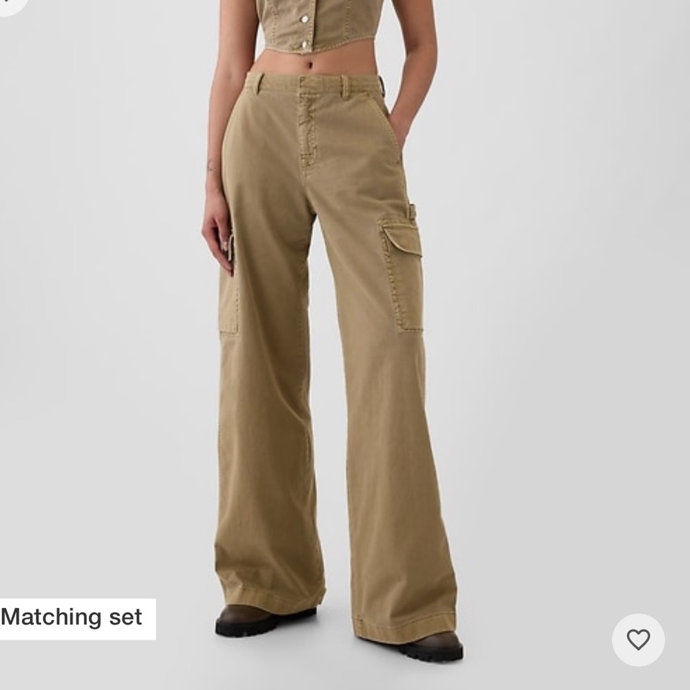 Gap Midrise Baggy Cargo Khakis in Brown, Sz 12, NWT, See description for color